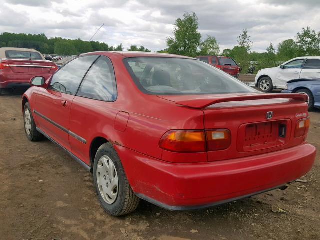 2HGEJ122XSH579411 - 1995 HONDA CIVIC EX RED photo 3