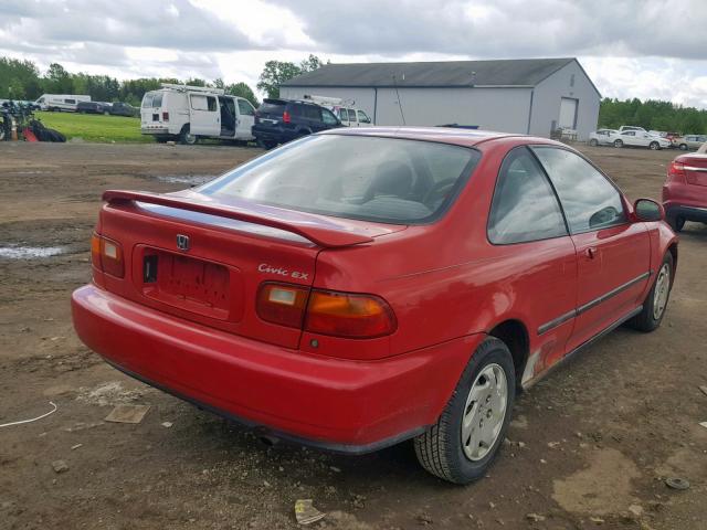 2HGEJ122XSH579411 - 1995 HONDA CIVIC EX RED photo 4