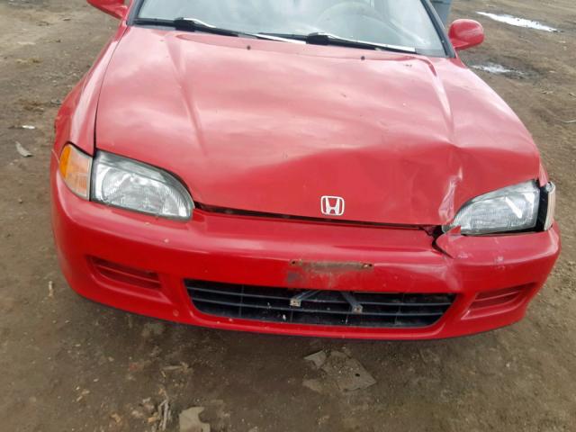 2HGEJ122XSH579411 - 1995 HONDA CIVIC EX RED photo 9