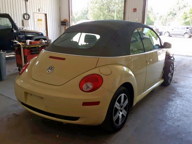 3VWRF31Y16M311452 - 2006 VOLKSWAGEN NEW BEETLE Sarı foto 4