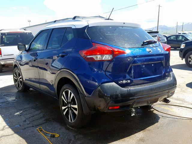 3N1CP5CU9JL518524 - 2018 NISSAN KICKS S BLUE photo 3