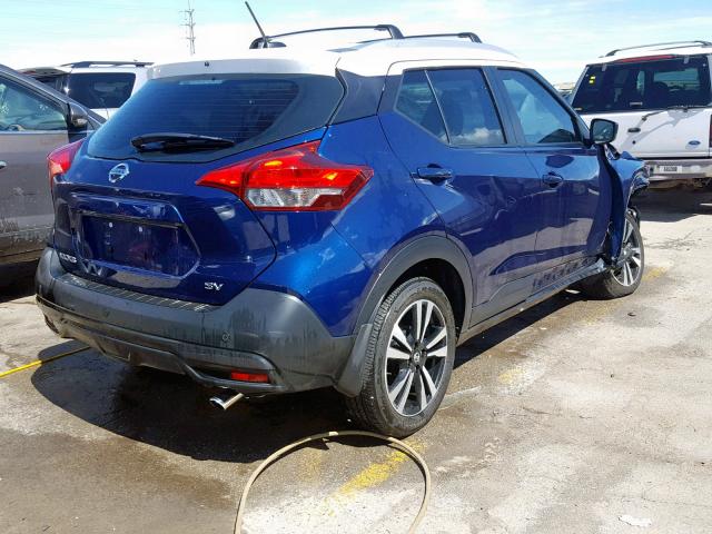 3N1CP5CU9JL518524 - 2018 NISSAN KICKS S BLUE photo 4