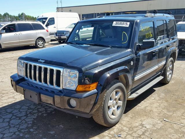 1J8HG58216C214447 - 2006 JEEP COMMANDER BLACK photo 2