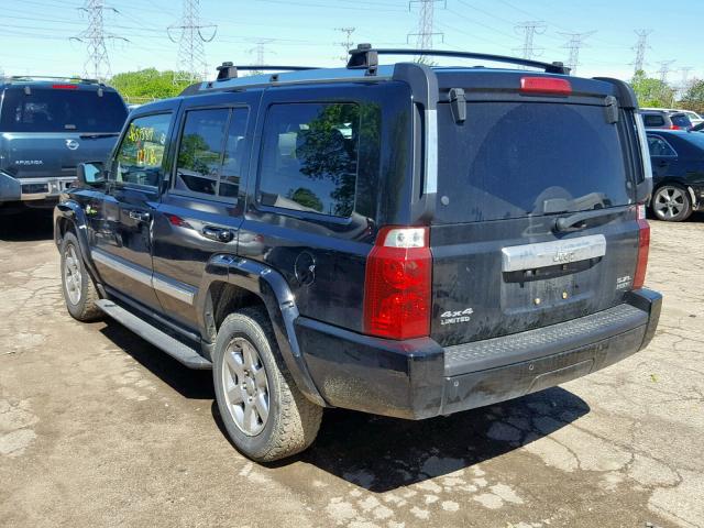 1J8HG58216C214447 - 2006 JEEP COMMANDER BLACK photo 3