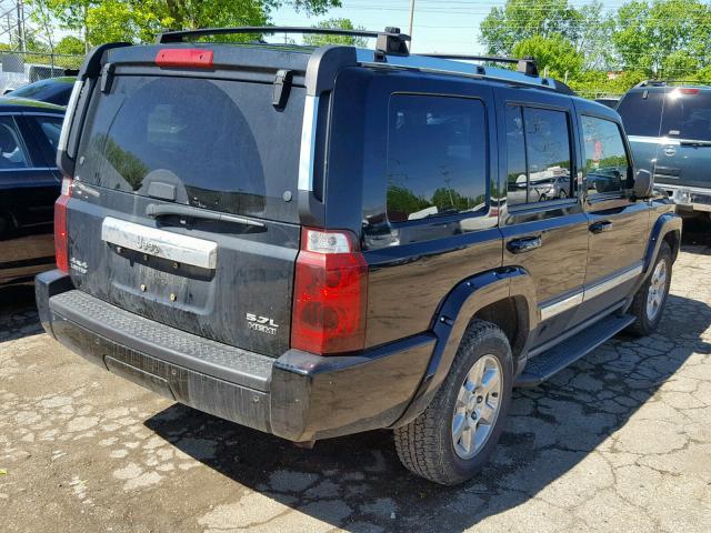 1J8HG58216C214447 - 2006 JEEP COMMANDER BLACK photo 4