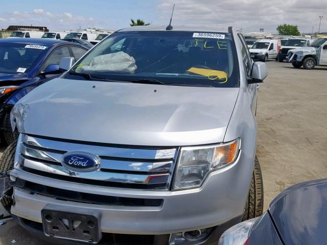 2FMDK39C89BA44216 - 2009 FORD EDGE LIMIT SILVER photo 2