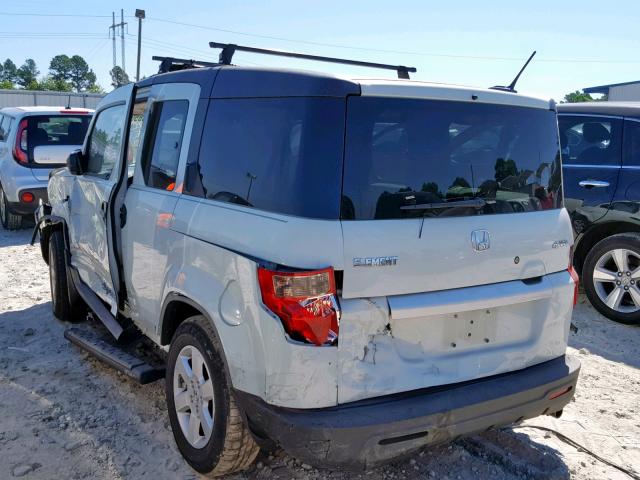 5J6YH28789L001024 - 2009 HONDA ELEMENT EX BLUE photo 3