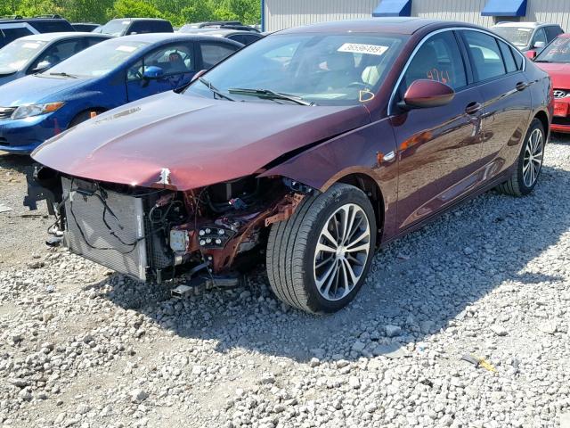 W04GP6SX4J1098138 - 2018 BUICK REGAL ESSE MAROON photo 2