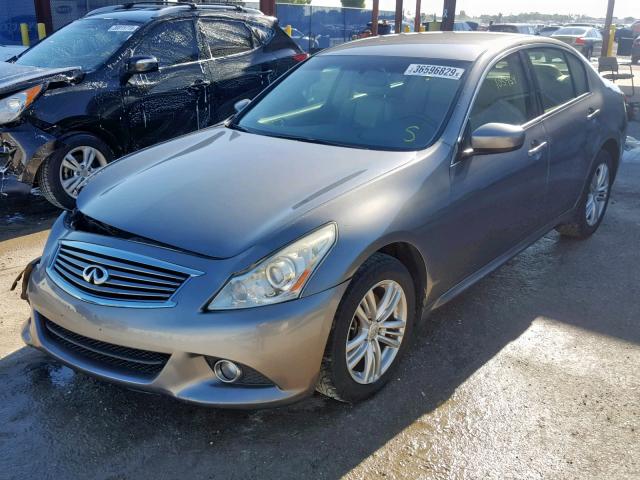 JN1CV6AR5BM401492 - 2011 INFINITI G37 GRAY photo 2