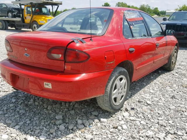 1G1JF52TX27121158 - 2002 CHEVROLET CAVALIER L RED photo 4