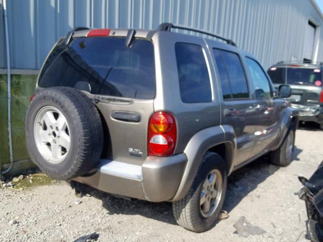 1J8GL58K44W234789 - 2004 JEEP LIBERTY LI GOLD photo 4