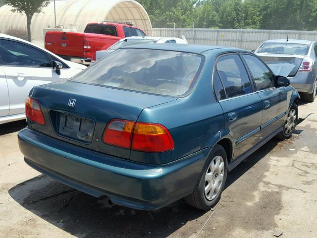 2HGEJ6612YH500501 - 2000 HONDA CIVIC BASE GREEN photo 4