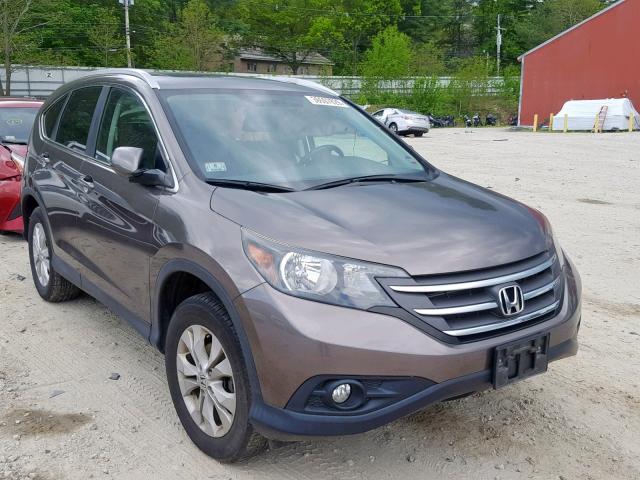 2HKRM4H72EH667327 - 2014 HONDA CR-V EXL BROWN photo 1