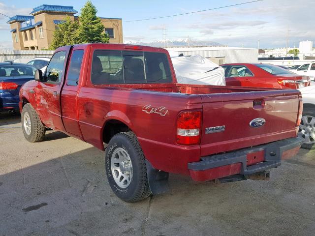 1FTLR4FE6BPA24889 - 2011 FORD RANGER SUP RED photo 3