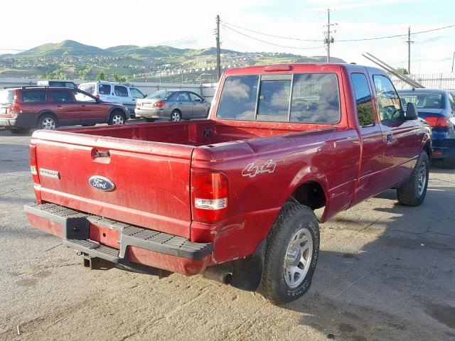 1FTLR4FE6BPA24889 - 2011 FORD RANGER SUP RED photo 4