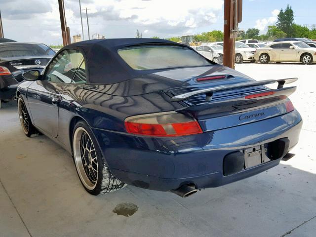 WP0CA2999XS653822 - 1999 PORSCHE 911 CARRER BLUE photo 3