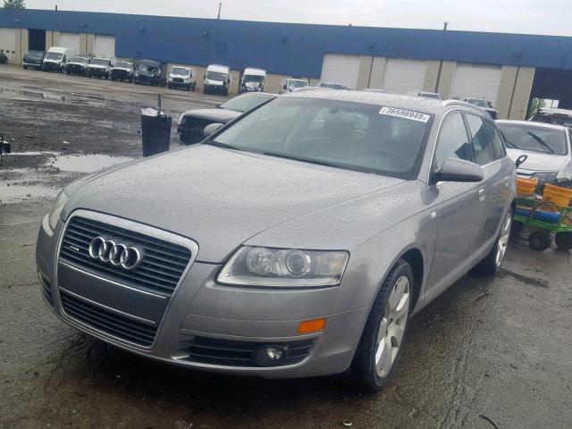 WAUKH74F76N105281 - 2006 AUDI A6 AVANT Q GRAY photo 2