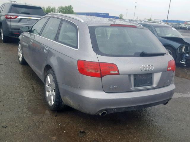 WAUKH74F76N105281 - 2006 AUDI A6 AVANT Q GRAY photo 3