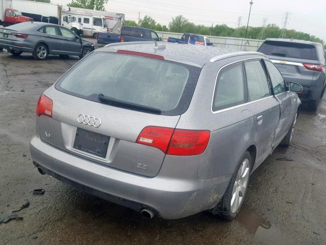 WAUKH74F76N105281 - 2006 AUDI A6 AVANT Q GRAY photo 4