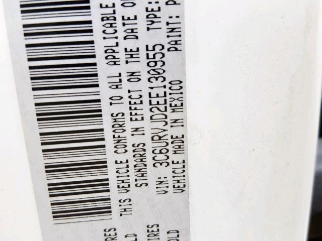 3C6URVJD2EE130955 - 2014 RAM PROMASTER 白色 照片 10