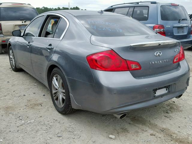 JN1CV6AR7CM976694 - 2012 INFINITI G37 SILVER photo 3