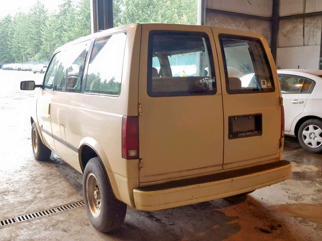 1GNDM15Z9HB141384 - 1987 CHEVROLET ASTRO TAN photo 3