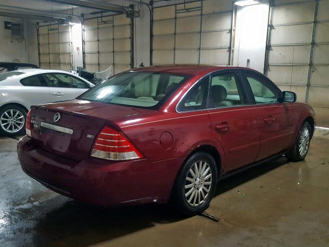 1MEFM43126G608160 - 2006 MERCURY MONTEGO PR 红色 照片 4