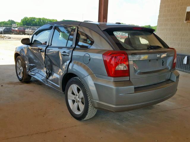 1B3CB3HA8BD255272 - 2011 DODGE CALIBER MA GRAY photo 3