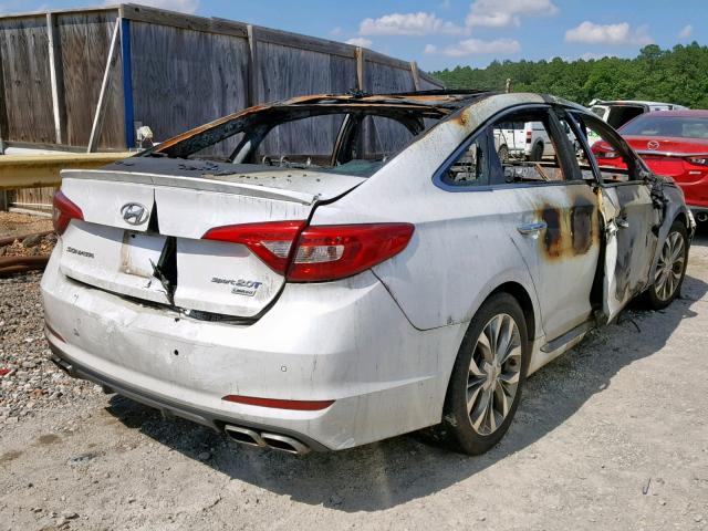 5NPE34AB9FH250661 - 2015 HYUNDAI SONATA SPO WHITE photo 4