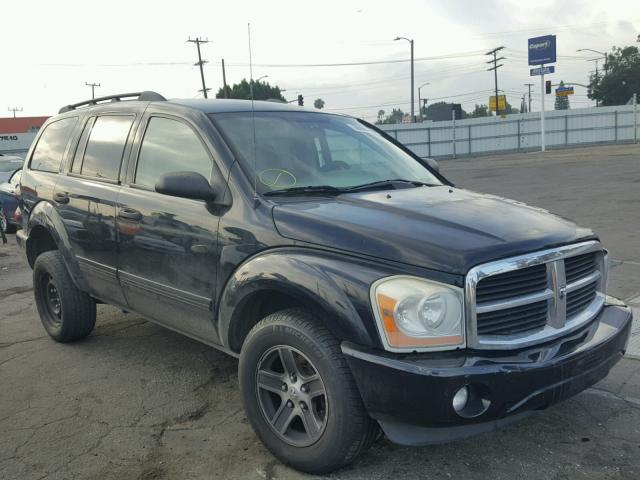 1D4HD48N55F519728 - 2005 DODGE DURANGO SL BLACK photo 1