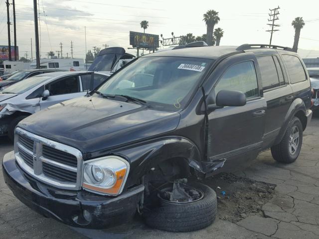 1D4HD48N55F519728 - 2005 DODGE DURANGO SL BLACK photo 2