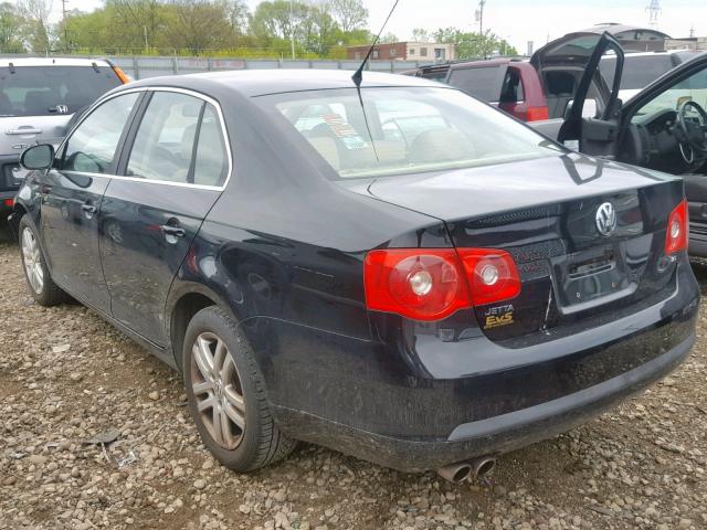 3VWEF71K77M172219 - 2007 VOLKSWAGEN JETTA WOLF BLACK photo 3