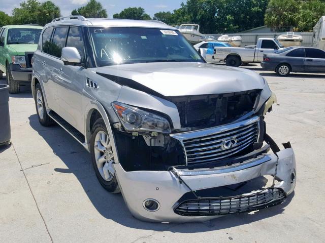 JN8AZ2NF7B9502381 - 2011 INFINITI QX56 SILVER photo 1