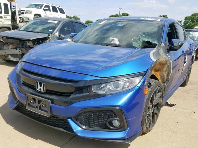 SHHFK7H45JU215489 - 2018 HONDA CIVIC SPOR BLUE photo 2