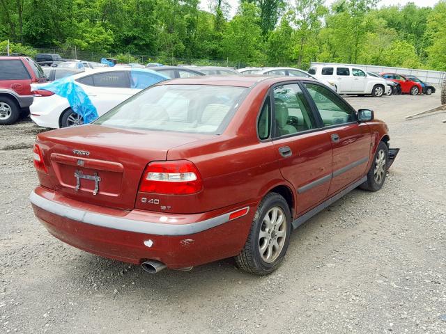 YV1VS29591F656202 - 2001 VOLVO S40 1.9T RED photo 4