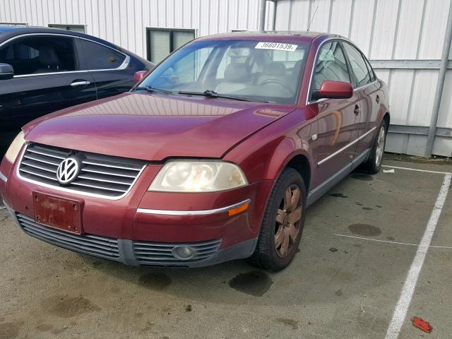 WVWTH63B43P288140 - 2003 VOLKSWAGEN PASSAT GLX 红色 照片 2