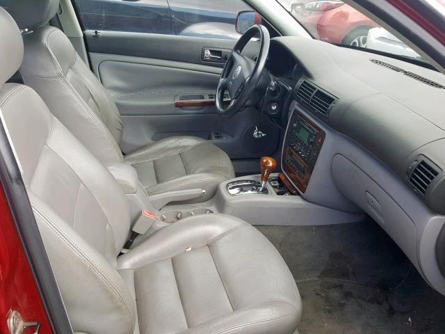 WVWTH63B43P288140 - 2003 VOLKSWAGEN PASSAT GLX 红色 照片 5