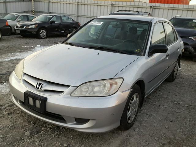 2HGES16394H926889 - 2004 HONDA CIVIC DX V SILVER photo 2