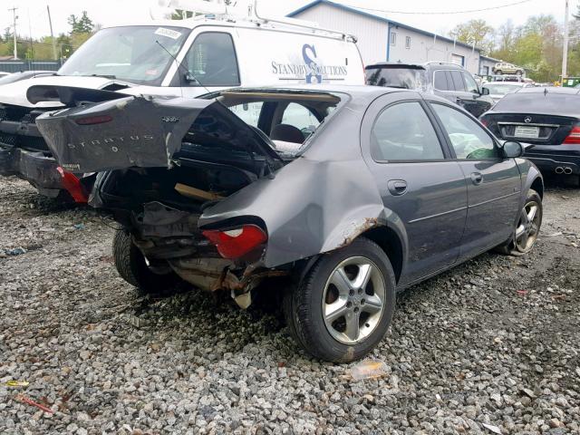 1B3EL46R65N559607 - 2005 DODGE STRATUS SX GRAY photo 4