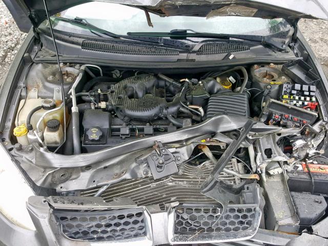 1B3EL46R65N559607 - 2005 DODGE STRATUS SX GRAY photo 7