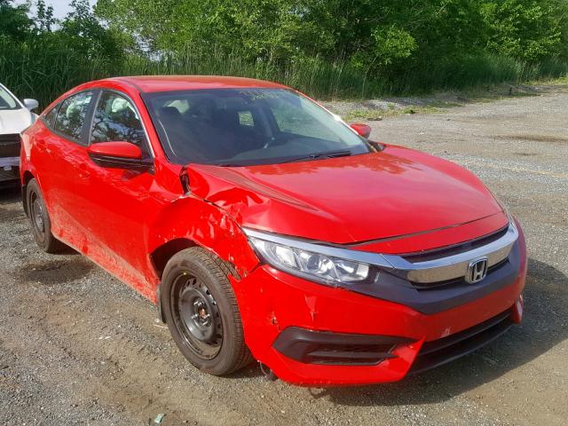 2HGFC2F50JH597682 - 2018 HONDA CIVIC LX RED photo 1