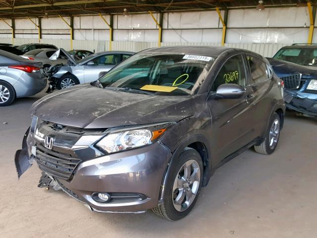 3CZRU5H54HM721854 - 2017 HONDA HR-V EX GRAY photo 2