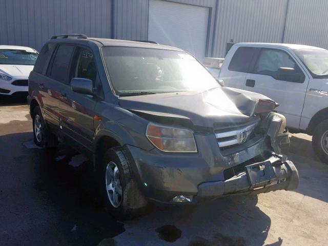 5FNYF28678B022175 - 2008 HONDA PILOT EXL GRAY photo 1