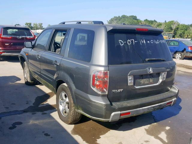 5FNYF28678B022175 - 2008 HONDA PILOT EXL GRAY photo 3