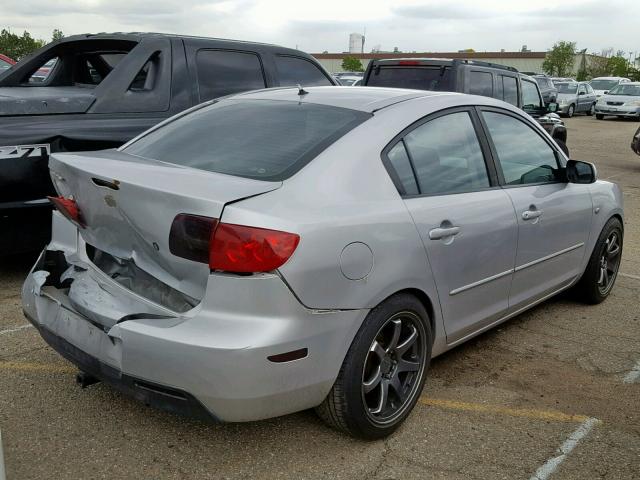 JM1BK12F141112106 - 2004 MAZDA 3 I SILVER photo 4