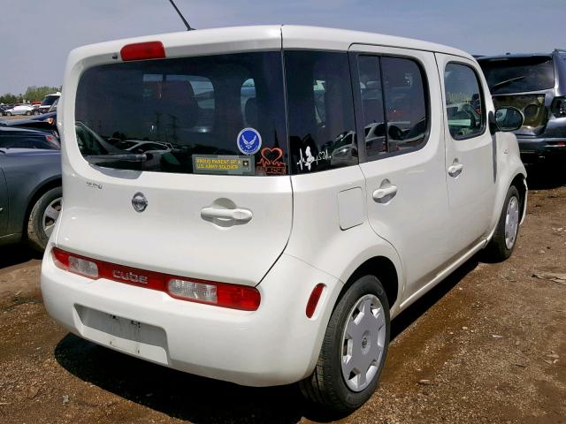 JN8AZ2KR8BT209087 - 2011 NISSAN CUBE BASE WHITE photo 4