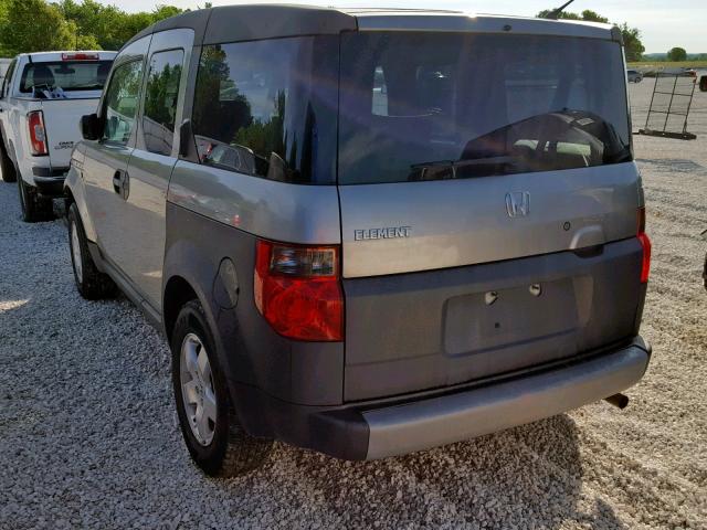 5J6YH28503L035643 - 2003 HONDA ELEMENT EX GRAY photo 3