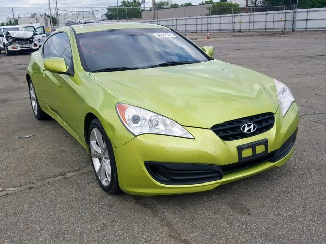 KMHHT6KD7AU009927 - 2010 HYUNDAI GENESIS CO GREEN photo 1