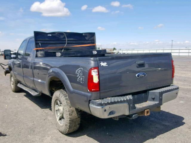 1FT8W3BT9BEA79488 - 2011 FORD F-350 GRAY photo 3