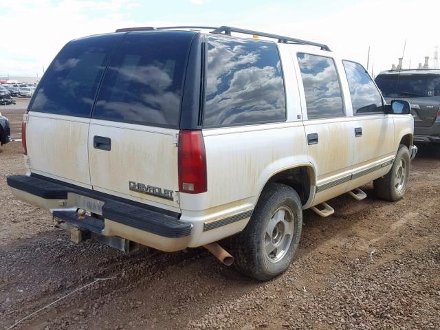 1GNEK13R5TJ378921 - 1996 CHEVROLET TAHOE K150 WHITE photo 4